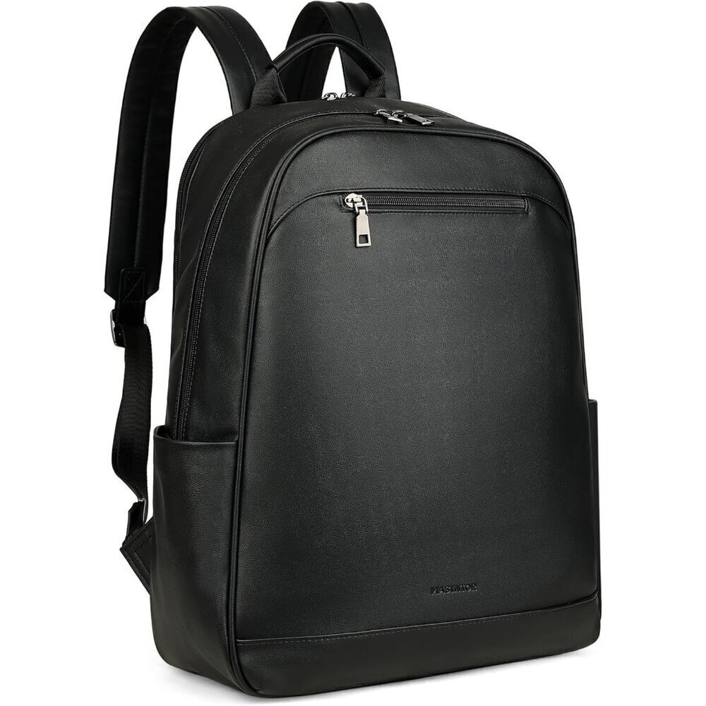 ❤️ Leather Laptop Backpack Purse for Women Designer Travel and Work Bag Laptop - Picture 1 of 8